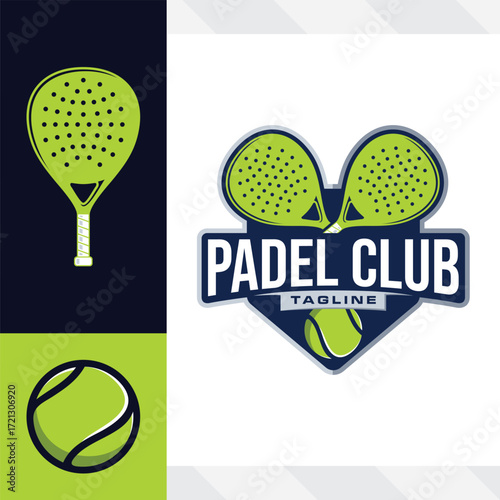 padel sport club logo design