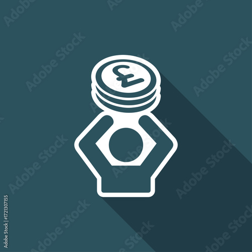 Financial help - Vector web icon