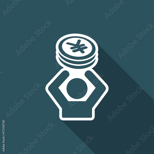 Financial help - Vector web icon