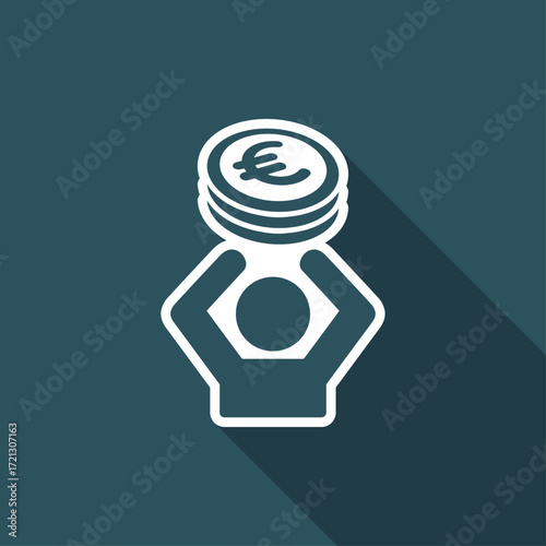 Financial help - Vector web icon