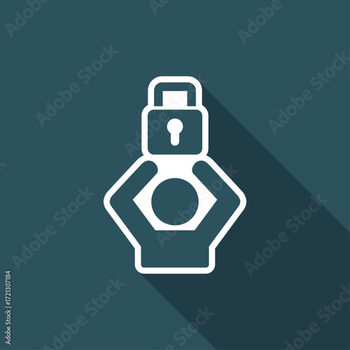 Forbidden access - Vector web icon