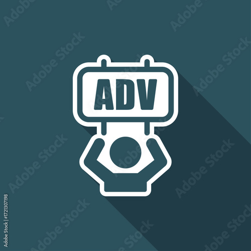 Advertising offer - Vector web icon