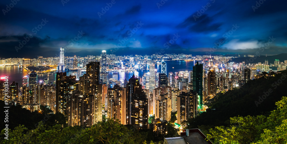 Fototapeta premium 香港 100万ドルの夜景