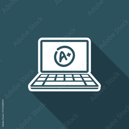A+ top evalutation - Vector flat icon