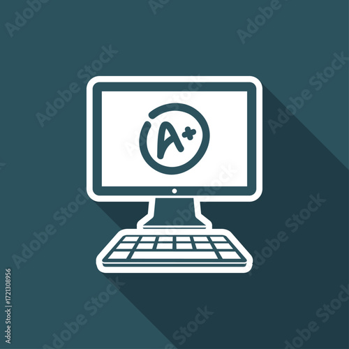 A+ top evalutation - Vector flat icon