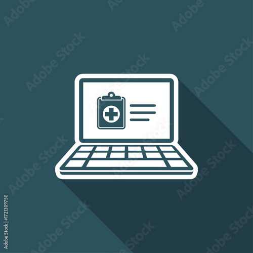 Medical web services - Vector flat icon