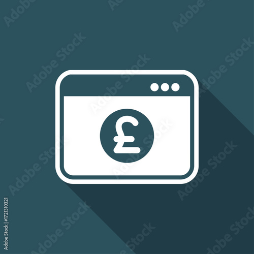 Sterling - Smart online banking services - Vector flat icon