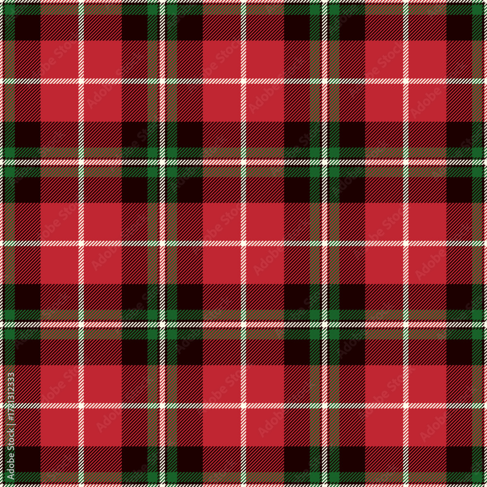 Obraz premium christmas tartan lumberjack pattern vectorgift wrap red xmas cloth gift design
