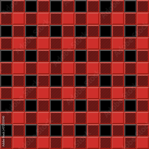 christmas tartan lumberjack pattern vectorgift wrap red xmas cloth gift design