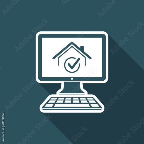 Choose the best home - Vector icon for computer website or application