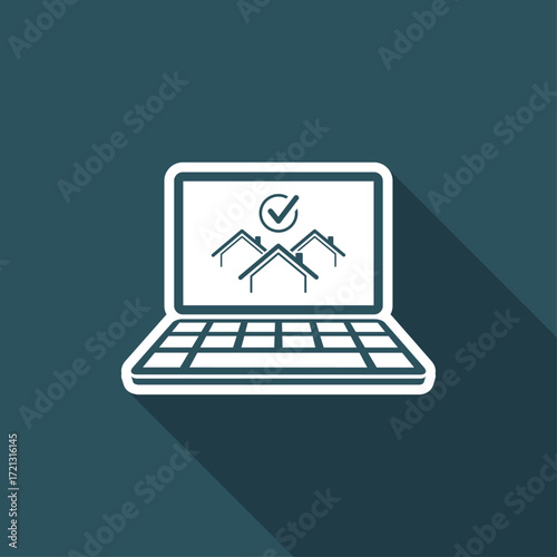 Choose the best home - Vector icon for computer website or application