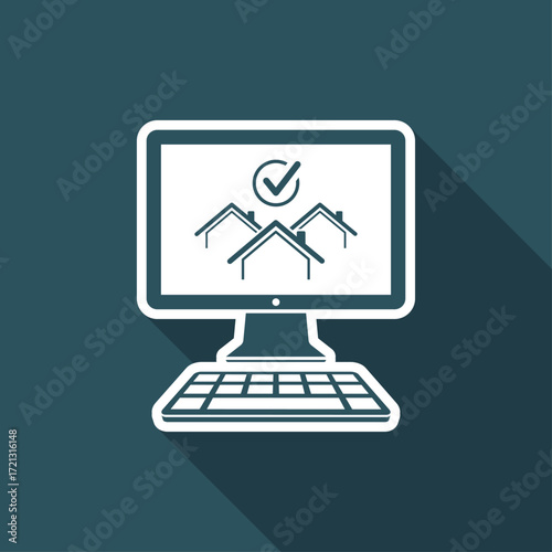 Choose the best home - Vector icon for computer website or application