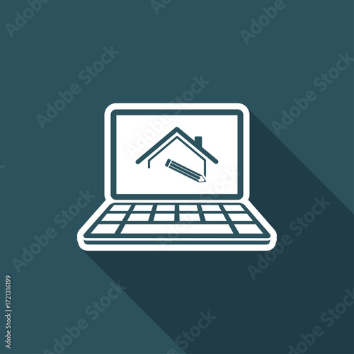 Home design - Vector icon for computer website or application