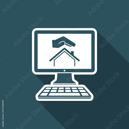 Living protection - Vector icon for computer website or application