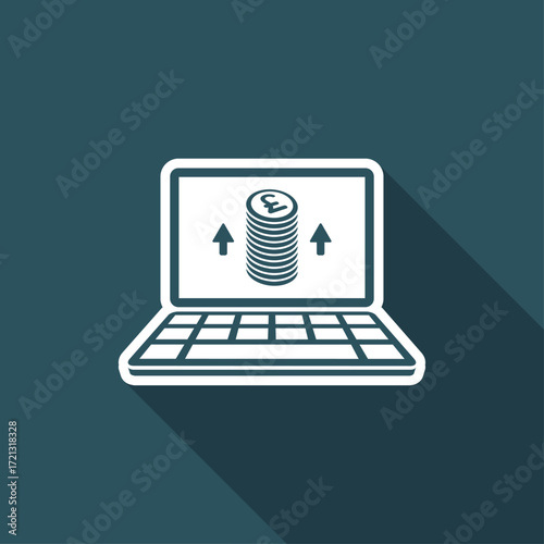 Increase pickings - Sterling - Vector icon for computer website or application