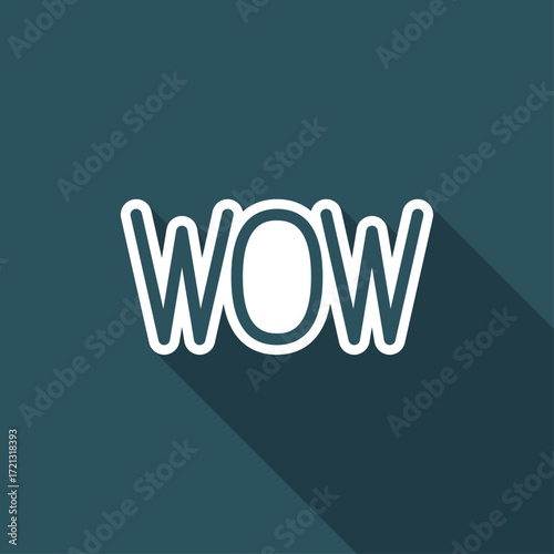 Wow" exclamation - Vector icon for computer website or application"