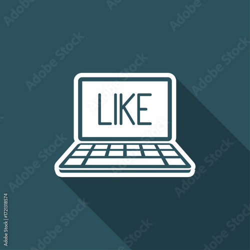 Like - Vector icon for computer website or application