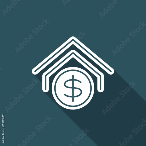 Bank icon - Thin series