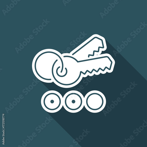 Keyword icon - Thin series