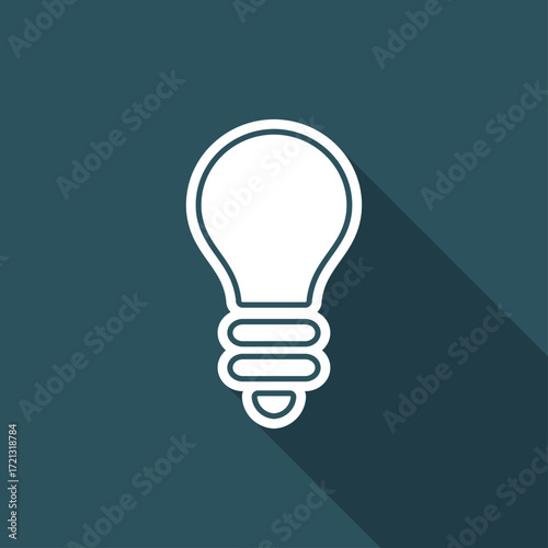 Light bulb icon - Thin series