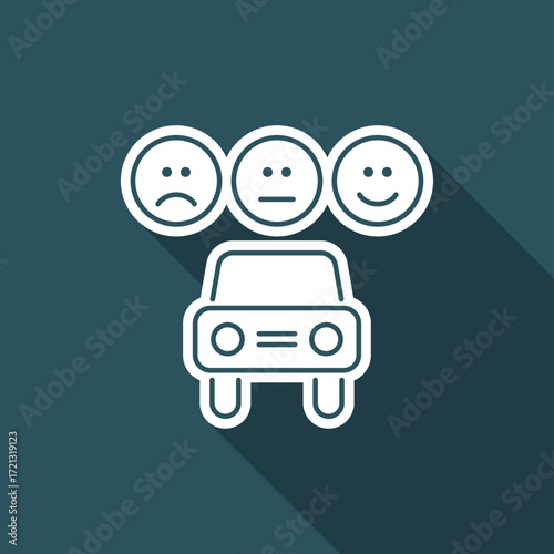 Automotive rating icon - Thin series