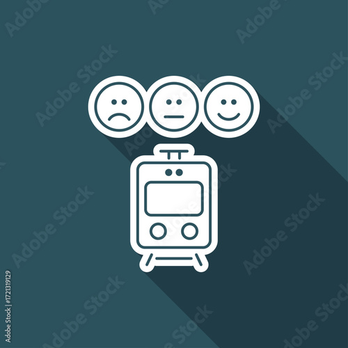 Train rating icon - Thin series