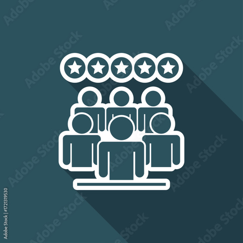Rating people icon