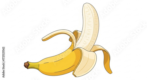 Banana fruit nutrition facts and health benefits vector illustration for healthy eating and diet tips