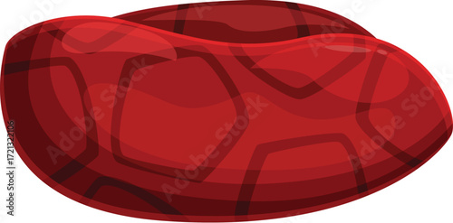 Red rocky ground from mars colonization representing human exploration and space travel to new planets