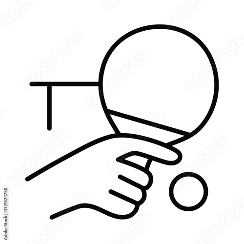 Ping-Pong  doodle icon EPS 10 file