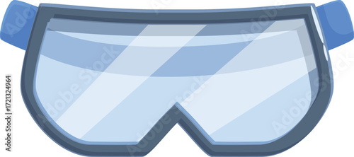 Close up of protective glasses, highlighting their importance in maintaining safety during experiments or industrial work