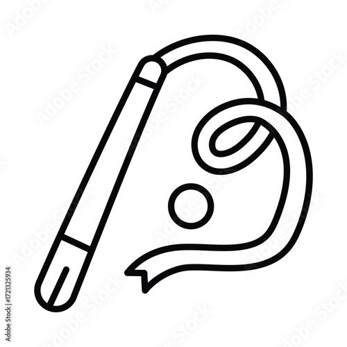 Rhythmic doodle icon EPS 10 file