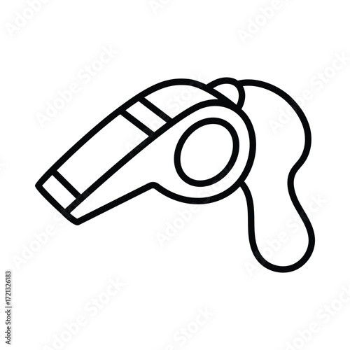 Whistle doodle icon EPS 10 file