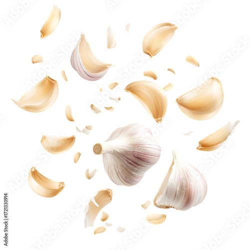 Flying garlic cloves