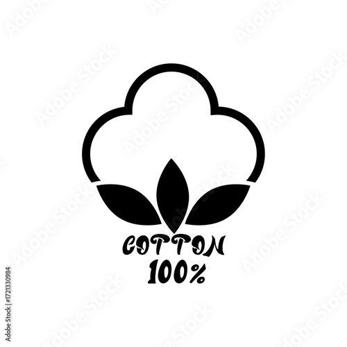 100 % natural cotton logo design for organic ,eco-friendly , and biodegradable products