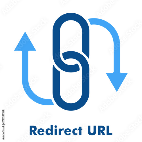 Redirect URL Icon in Two Color Glyph Style