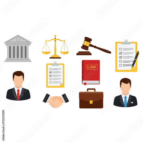 Legal and Justice System - Law, Court, and Lawyers.