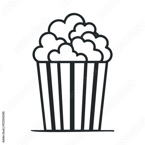 Popular snack for movie night or cinema experience enjoyment