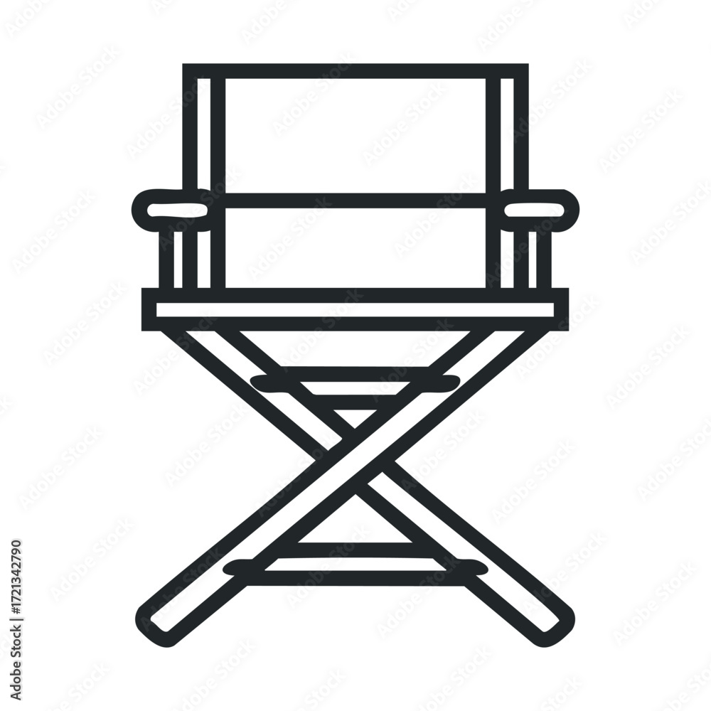 Obraz premium Director chair design for creative workspace and arts event