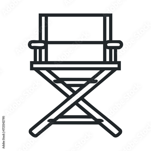 Director chair design for creative workspace and arts event