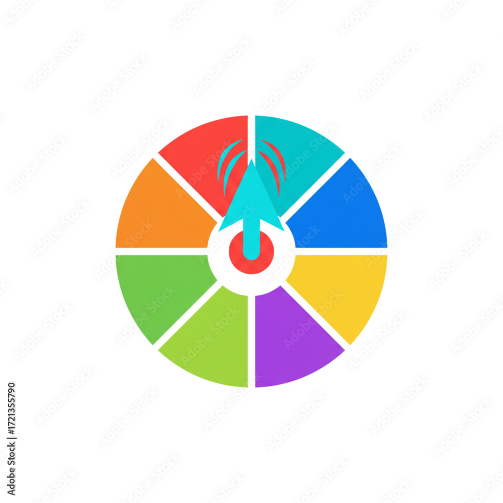 Obraz premium spinner with arrow