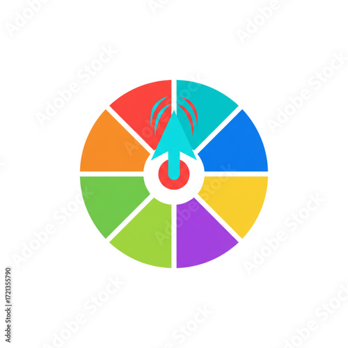 spinner with arrow