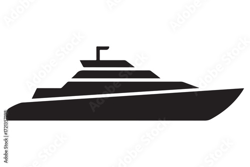 Sail boat logo silhouette vector design sailboat sailing ship outline minimal vector illustration

