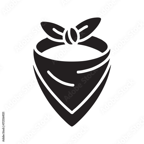 Bandana Tied Variant Style Solid Icon