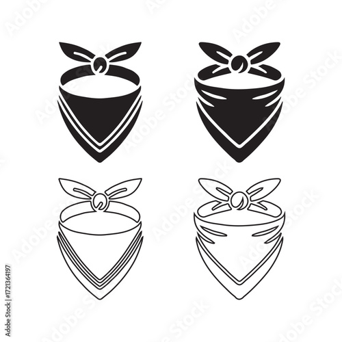 Bandana Tied Variant Solid Design Pack