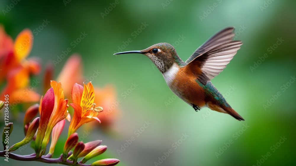 Fototapeta premium Planet Earth with clean air and nature relying on renewable resources. Ecological concept of alternative sustainable energy for an ecologically clean planet. ecology and environmental protection