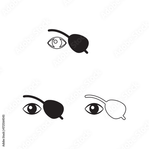 Eye Patch Solid Fashion Bundle Design