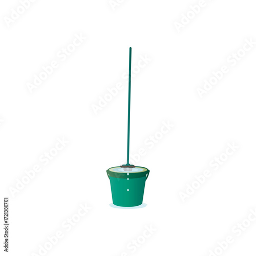 bucket with mop