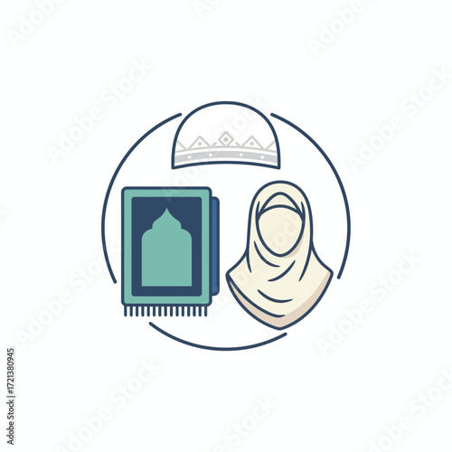 muslim clothing vector