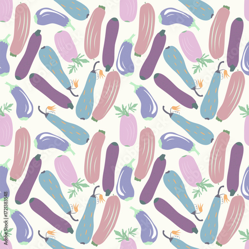 multicolor zucchini pattern